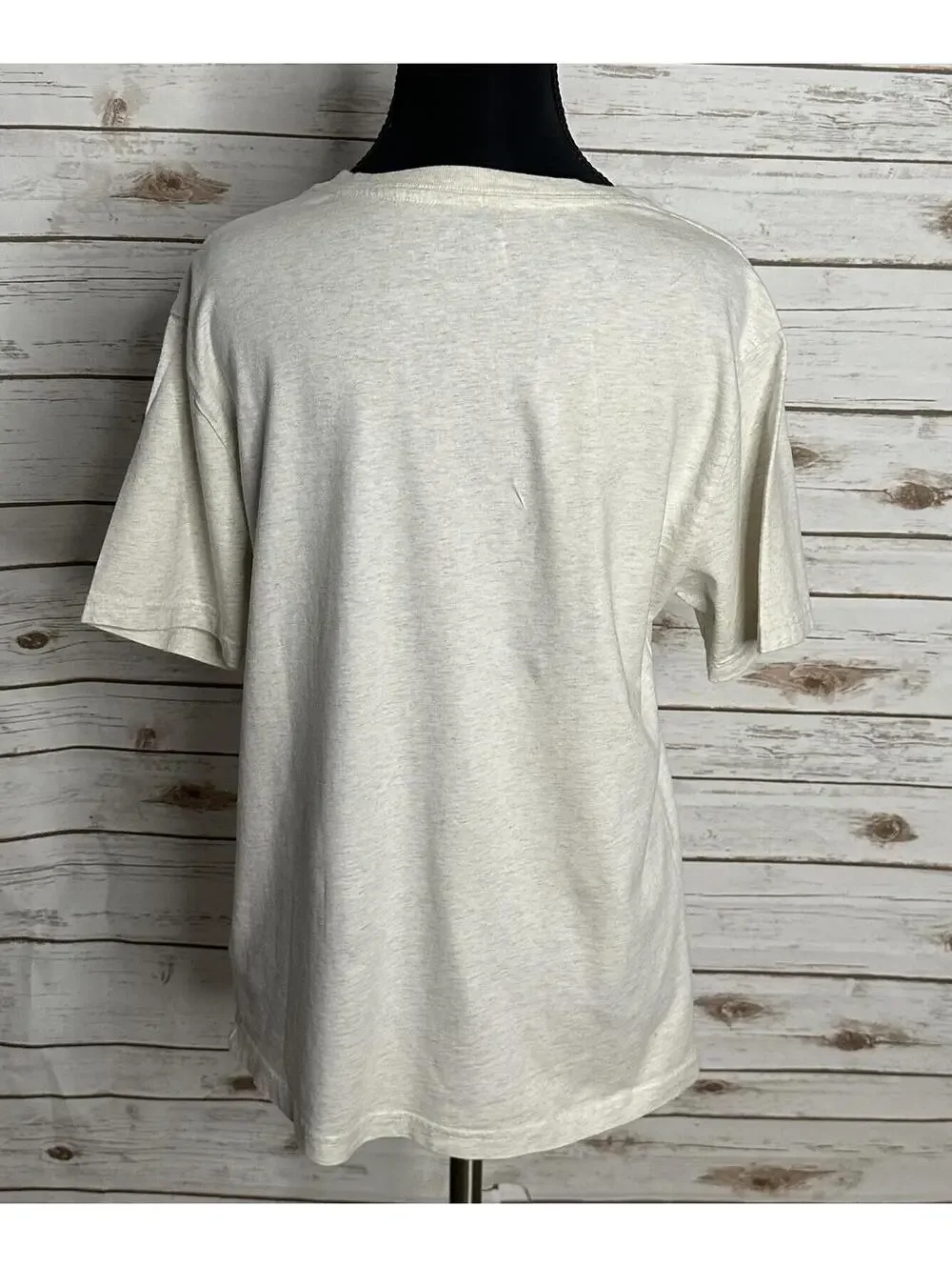 Polo Ralph Lauren cream cotton short sleeve V-neck t-shirt Youth L (14-16)